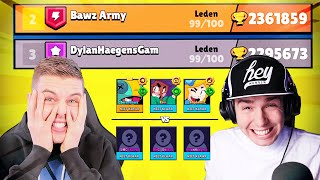 CLUB WAR IN BRAWL STARS! TEGEN DYLAN HAEGENS!! #1