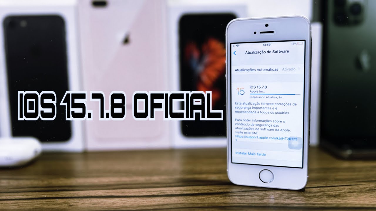 APPLE LIBEROU O IOS 15.7.8 OFICIAL Para corrigir o problema da bateria ...
