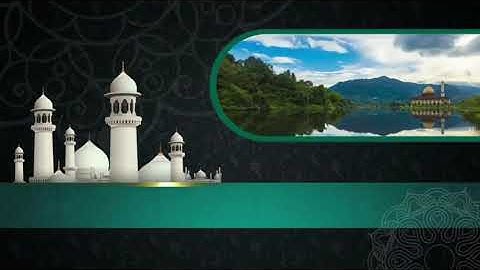 قالب اسلامي لتلاوة القرآن متحرك للمونتاج || لون اخضر بدون حقوق