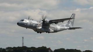 Airbus CASA C-295M Polish Air Force departure on Monday RIAT 2014 Air Show