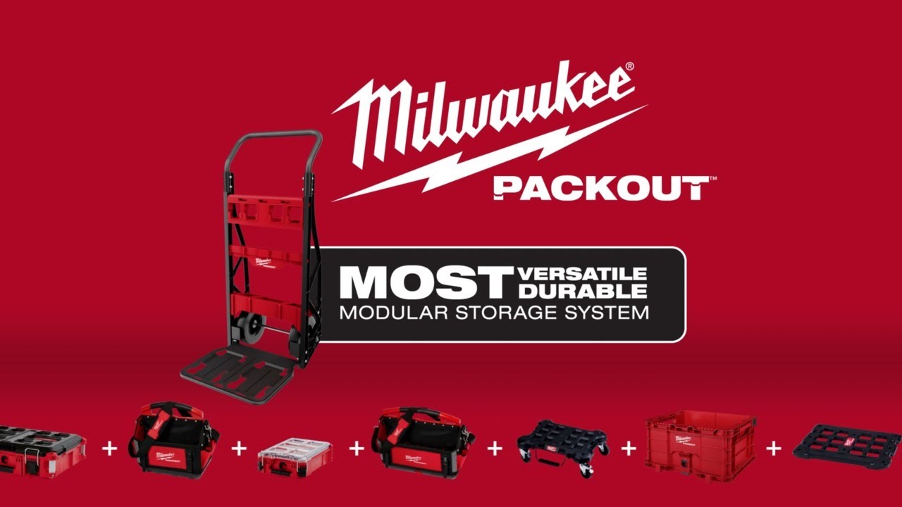 Cap Milwaukee 48-22-8415 PACKOUT Modular Storage System 2-Wheel Cart w/ 400 lb