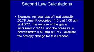 Example calcualtions with entropy