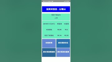 股市神預測app版展示(請開啟字幕)
