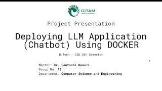 Deploying LLM Application (Chatbot) using Docker Project