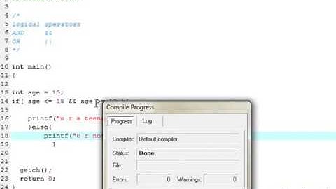 10   Logical Operators in C Programming Language Video Tutorials