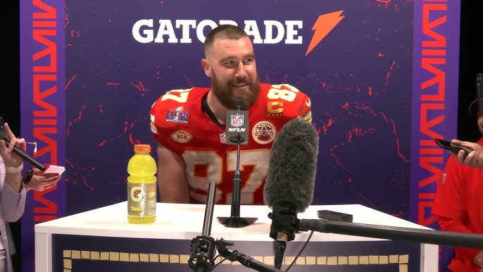 Travis Kelce Speaks to the Media | Super Bowl LVIII Press Conference