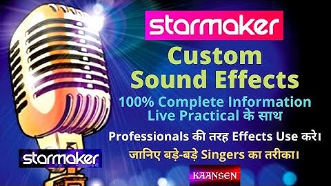 StarMaker Song Recording Setting | Custom Effects with Equalizer | Reverb, Room, Equalizer