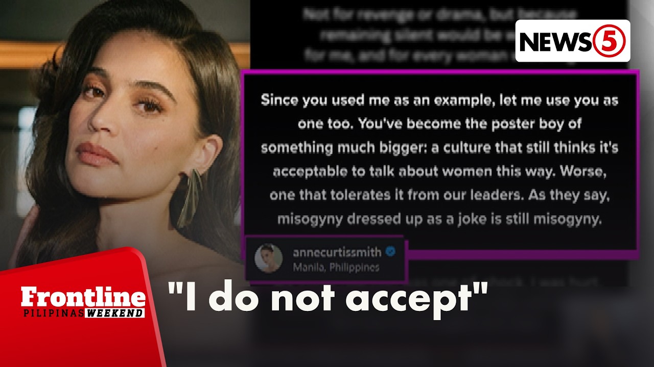 Anne Curtis kay Suntay: ‘I do not accept your non-apology’ | Frontline Weekend