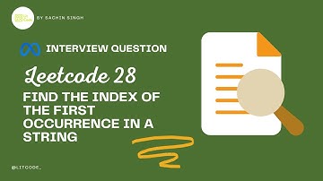 Find the Index of the First Occurrence in a String - Leetcode 28 - Python