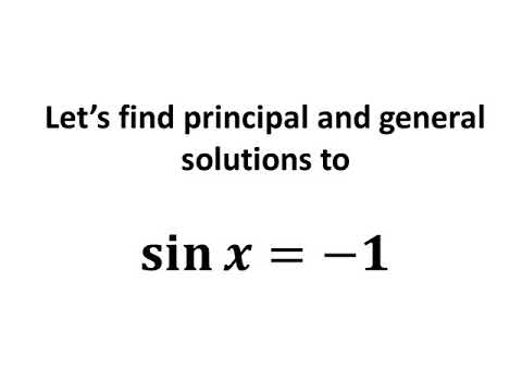 Solve sin x