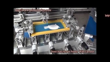 Semi-auto Screen Printing Machine with Carousel