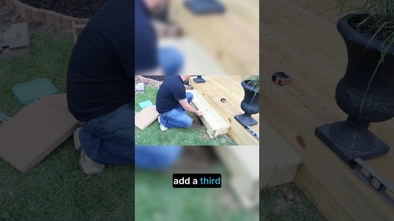 Simple Deck Step Complete! One Step vs. Stairs Part 4
