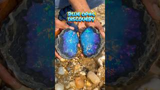 Unbelievable! Finding a Blue Opal with a Unique Natural Pattern #BlueOpal #Opal #OpalDiscovery #AI