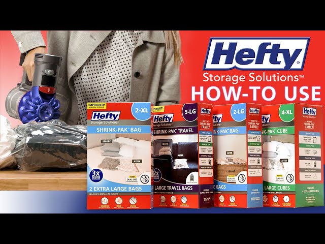 Hefty® Shrink-Pak® Compression Bags - Product Video 