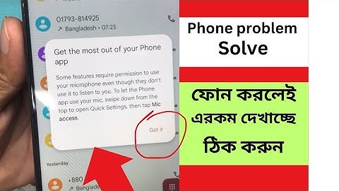 Get the most out of your phone app / micro phone acces / mic access