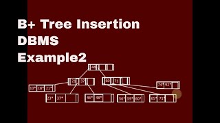 B+ Tree Insertion Example2