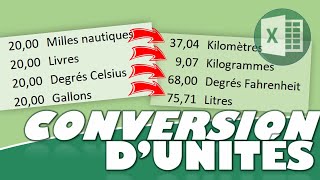 COMMENT CONVERTIR DES UNITÉS DE MESURE SUR EXCEL ? AVEC LA FONCTION CONVERT() screenshot 1