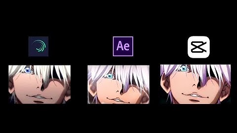 Alight Motion vs After Effects vs Capcut(i tried) // Gojo Satoru edit // i like it