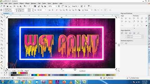 New Idea Wet Paint Effect in Coreldraw