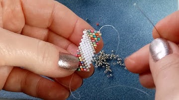 Peytwist PWAT (peyote with a twist - not crochet) Zip Connection #1 of 3