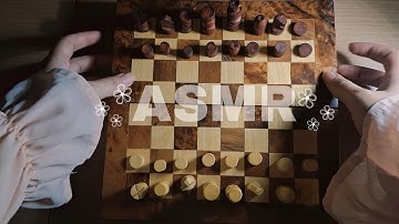 Wooden Chess ASMR ♟️ | Tapping, Moving Pieces & Game Sounds (no talking)