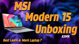 MSI Modern 15 Unboxing ASMR 🎧✨ | Best Laptop for Work & Learning? 💻📚 screenshot 5