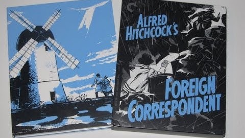 CRITERION UNBOXING - Foreign Correspondent (1940)