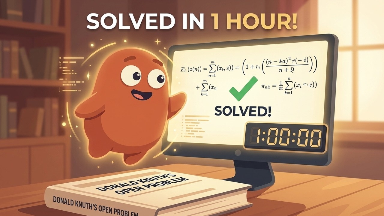 Knuth Problem Donald Knuth's Open Problem Was Solved by Claude in 1 Hour - YouTube