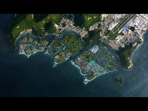 BIG reveals masterplan for "urban lilypads" off coast of Penang Island - BIG reveals masterplan for "urban lilypads" off coast of Penang Island
