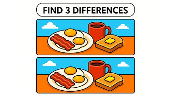 Can YOU Spot the 3 Differences? 👀 #spotthedifference #quiz #findthedifference