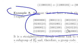 EAAEA Chapter 15.1 part 3: Group Theory Applications (II): Errors- Detecting and Correcting codes