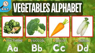 Learn Vegetable Names | A to Z Vegetable Names for toddlers | First words vocabulary
