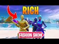 *RICH* Fortnite Fashion Show! FIRE Skin Competition! Most RICH & Best COMBO WINS!