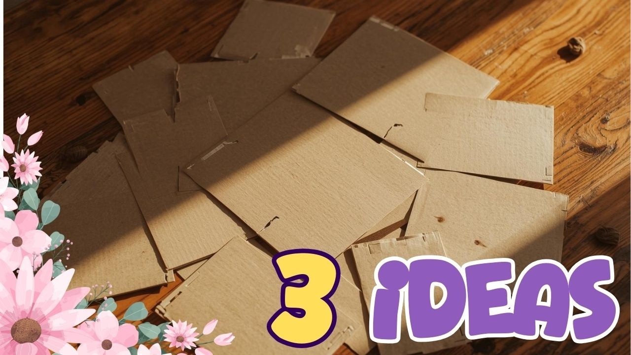 3 Easy Cardboard Craft Ideas for Beginners