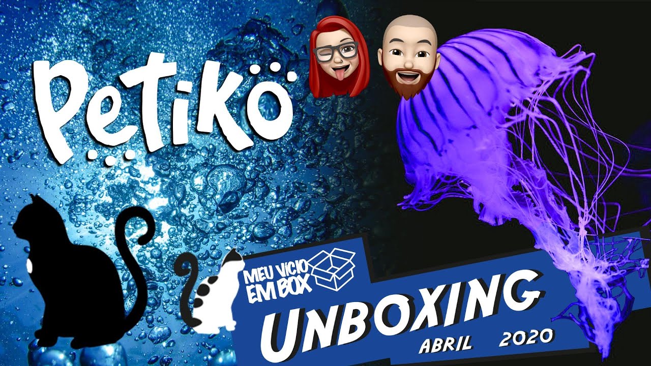 VIAGEM AO FUNDO DO MAR - Unboxing BOX Petiko (gatos) abril 2020