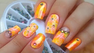 Nail Art using MARKERS and Rhinestones