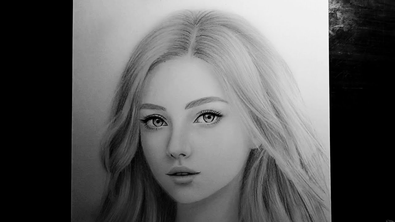 realistic pencil portrait ️ | watch the drawing process - YouTube