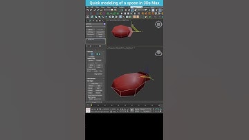 Quick and Easy Spoon Modeling in 3ds Max #shorts #3dsmax #modeling #spoon
