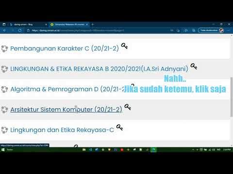 Tutorial Mengakses Daring Unram (SPADA)  Beserta Mata Kuliahnya