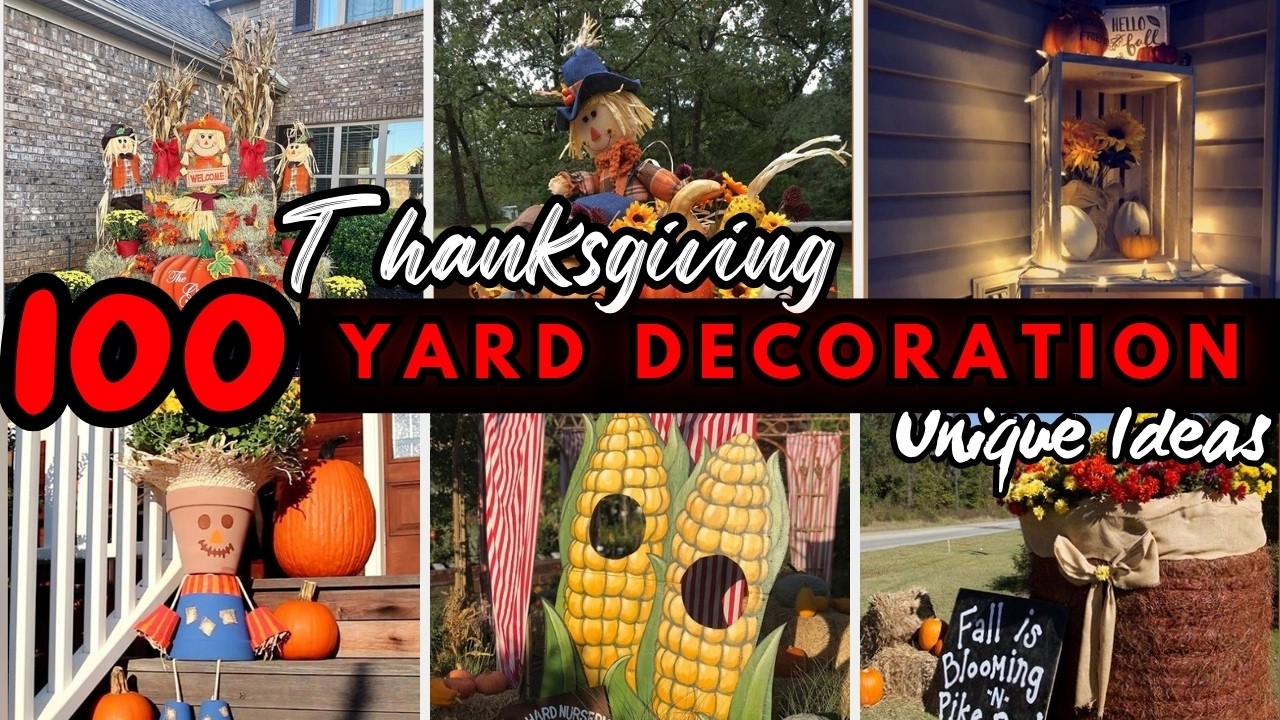 Thanksgiving Yard Decoration Ideas for a Festive Fall Lawn