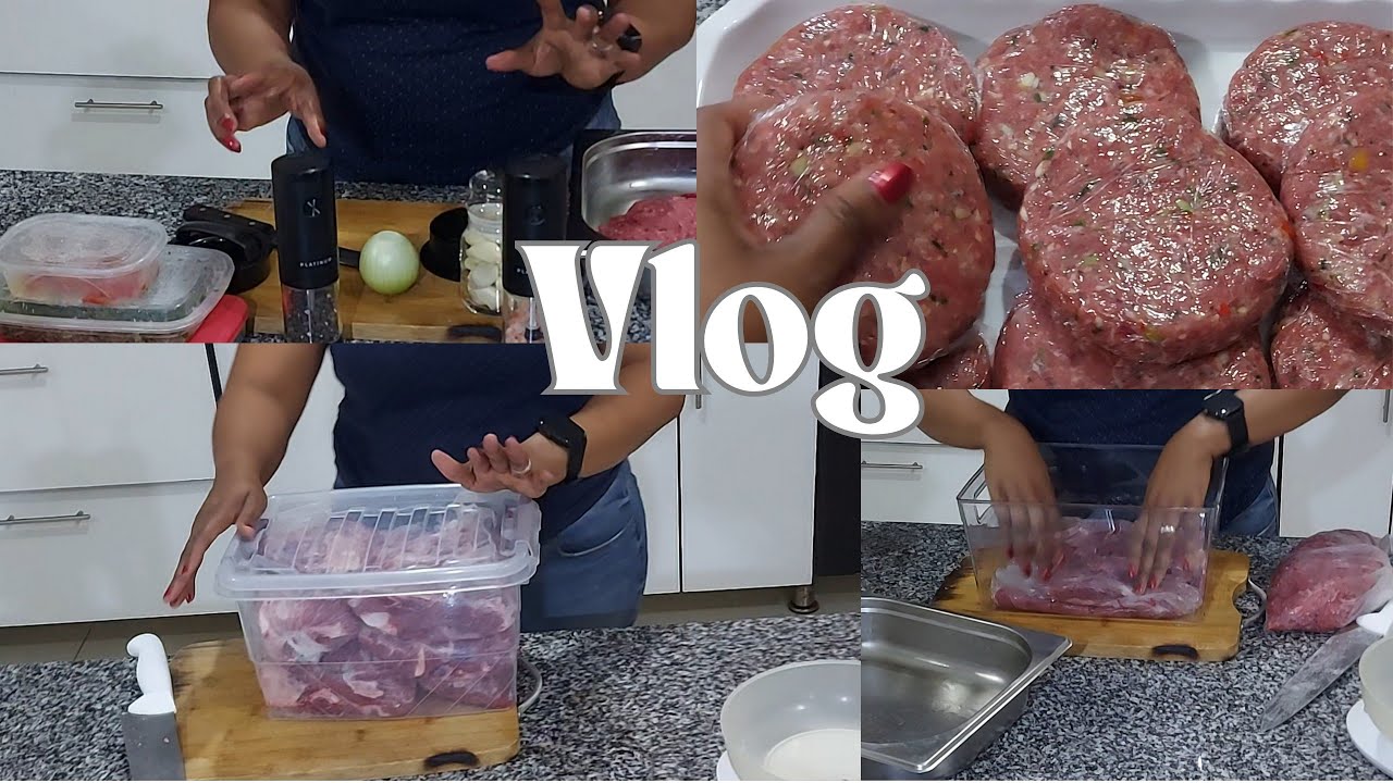 #Organização de  Carnes, fiz #hambúrguer. ..