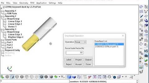 LS-PrePost eZSetup Workshop06-Process set up of gravity