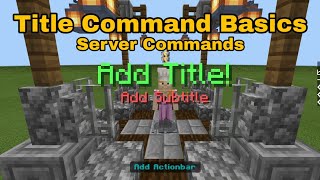 Title Command Basics | Server Commands