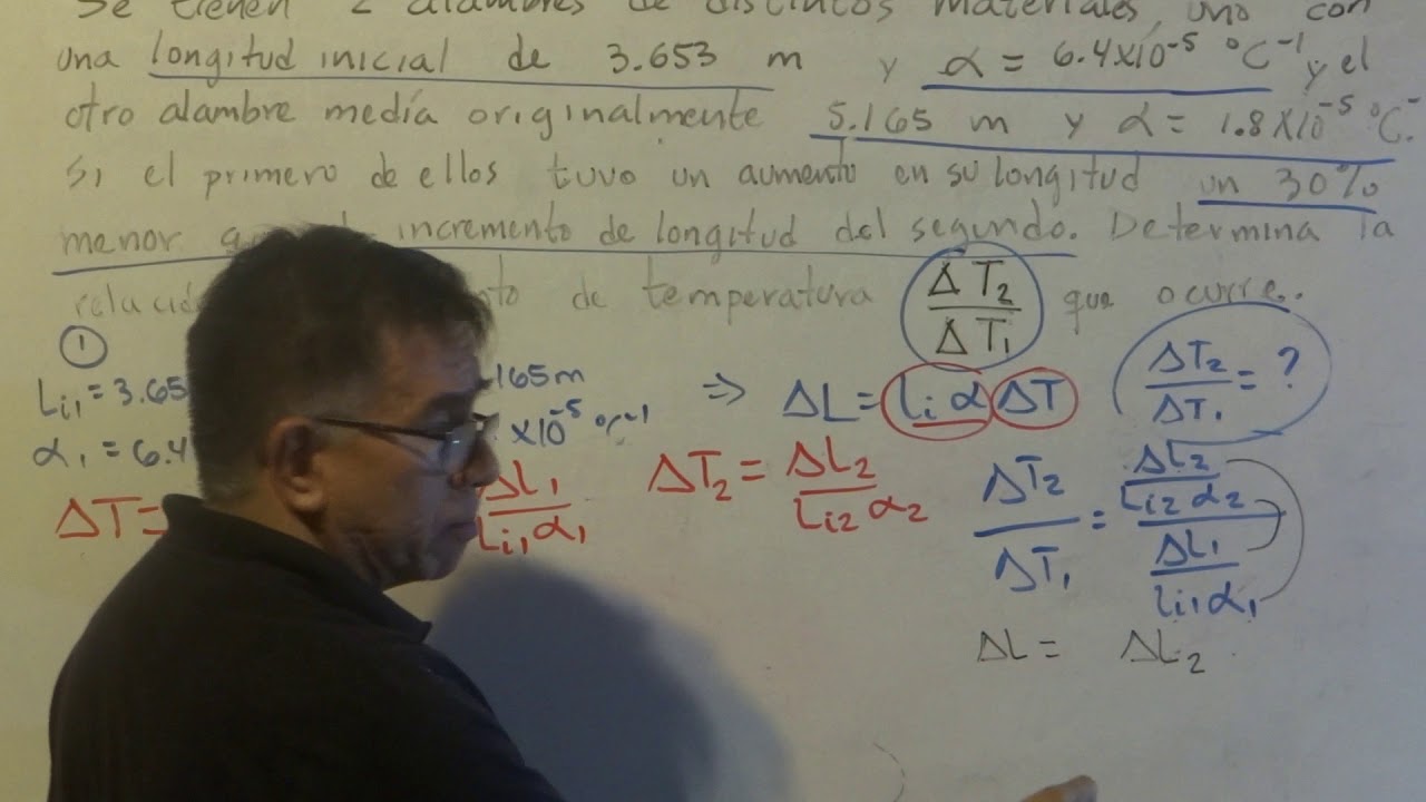 DILATACIÓN TÉRMICA LINEAL EJ 3 serways