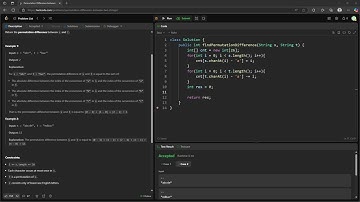 #LeetCode 3146 | Permutation Difference between Two Strings #Java