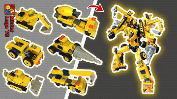 How to build a LEGO robot tutorial | 6-1 | Qman 1417-7 FINAL | Build Lego Unofficial