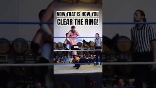 Now that’s how you clear the ring ? prowrestling indywrestling smackdown wwe aewdark aew
