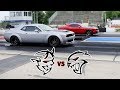 DEMON GETS SPANKED BY HELLCAT! NOT ONCE BUT TWICE! BYRON DRAGWAY!