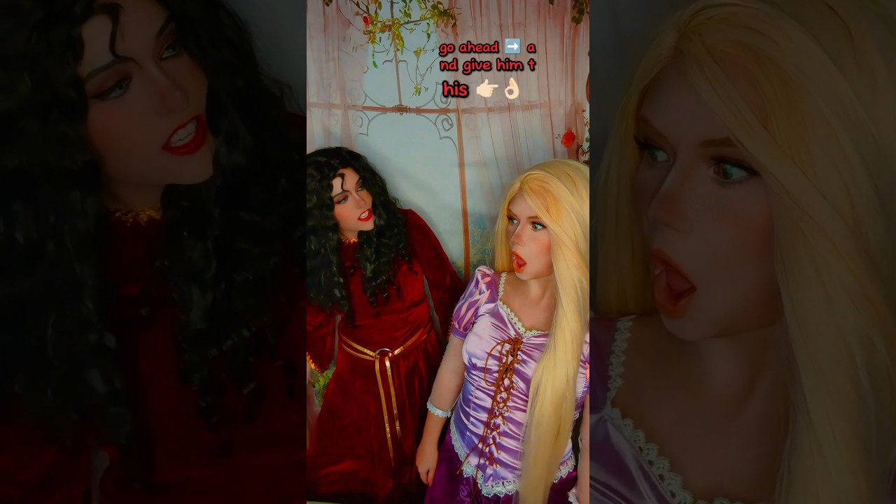 Go ahead and give him this 😡| Mother Gothel & Rapunzel @nikkihatsunecosplay#cosplay | Tangled
