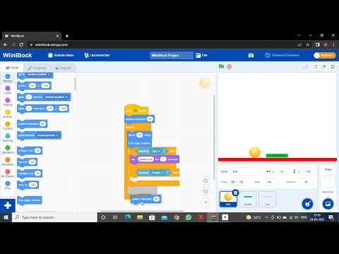 how to create a ping pong game in wiinblock